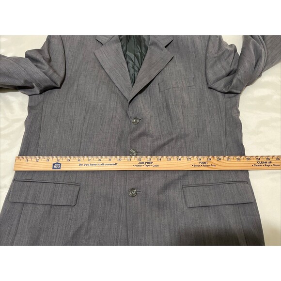 ALEXANDRE London Blazer Jacket Sport Coat Pure New Wool Gray Sz 44 L Saville Row - Picture 7 of 16